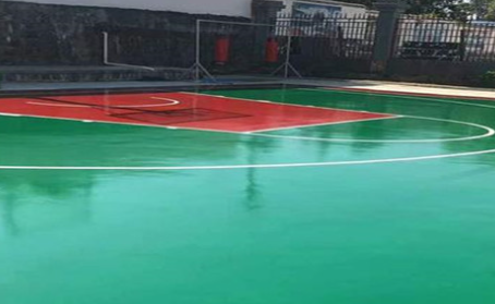 江门篮球场翻新地面